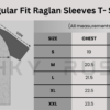 Regular fit - Raglan Sleeve Unisex T-Shirt