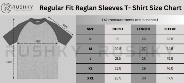 Regular fit - Raglan Sleeve Unisex T-Shirt